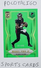 2025 Panini Elite Michael Penix Aspirations Lime Green /999 #47