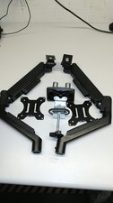 Dual Monitor Desk Mount Black Adjustable 180 Degree Rotation for 17"-32" Screen
