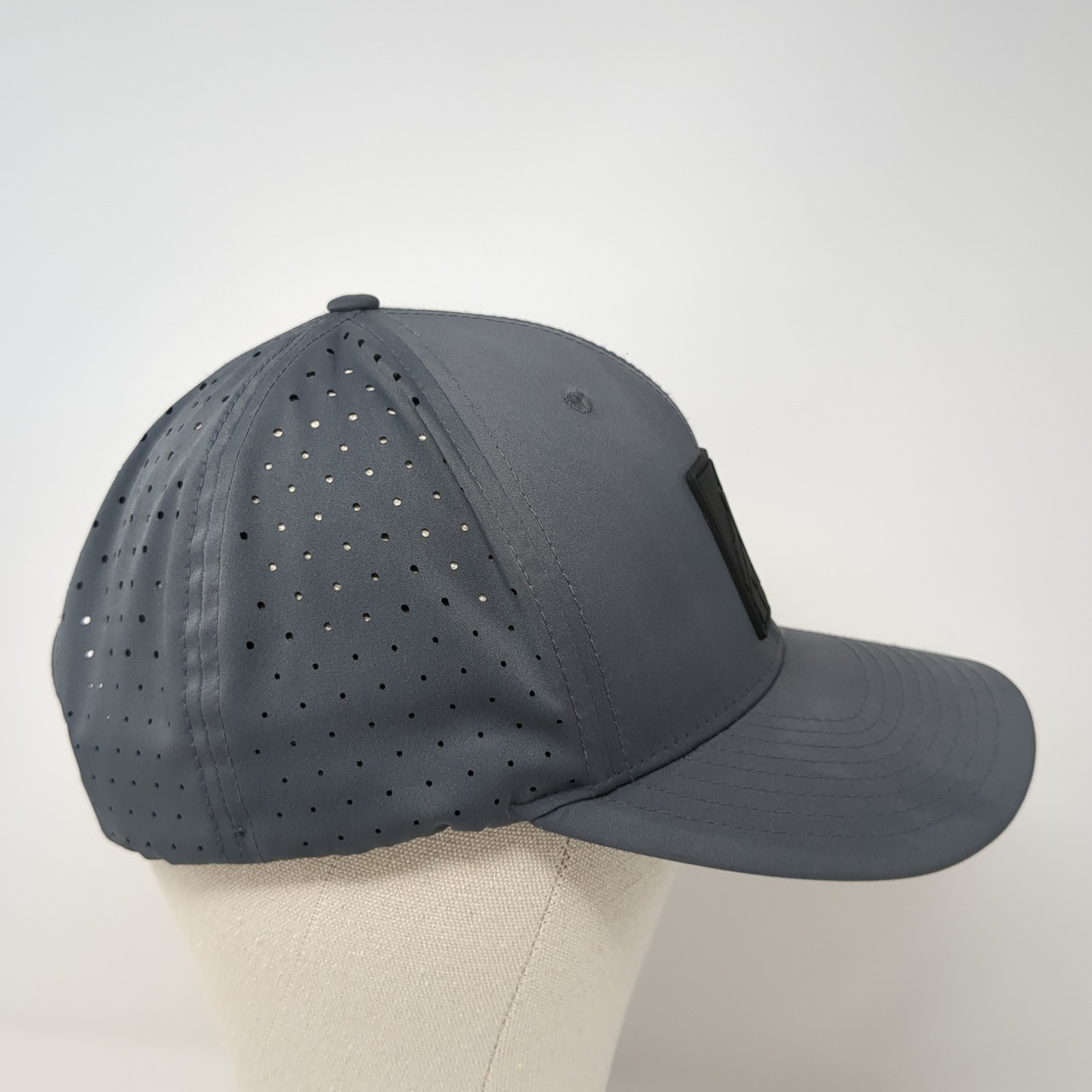 Richardson Patch Snapback Hat Gray Large Solid Ad… - image 4