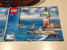 2008 Lego City 7739 Coast Guard Patrol Boat & Tower Complete Box + Instructions