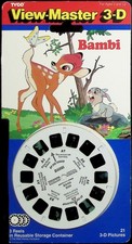 Walt Disney's Bambi 3d View-Master 3 Reel Packet