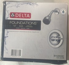 Delta B112900C Foundations 1-Handle 1-Spray Shower Faucet with Valve in Chrome