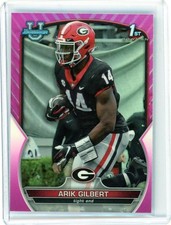 * ARIK GILBERT * 2022 1ST BOWMAN CHROME PINK REFRACTOR RC # 54