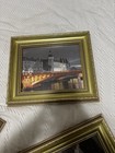 Gold Metal 4x6 Rectangle Photo Frame Set Lot of 3, Cities & Places Theme — photo 3