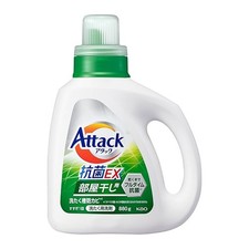 Detergente líquido para ropa Attack Antibacterial EX para secado en interiores, 880 g Japón^