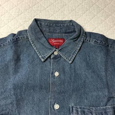 Supreme Invert Denim Shirt Men's SZ Small Blue SS20 New | eBay