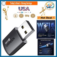 AX900 WiFi 6 Adapter for Desktop USB 3.0 Dual Band 600Mbps Windows 10/11 Black