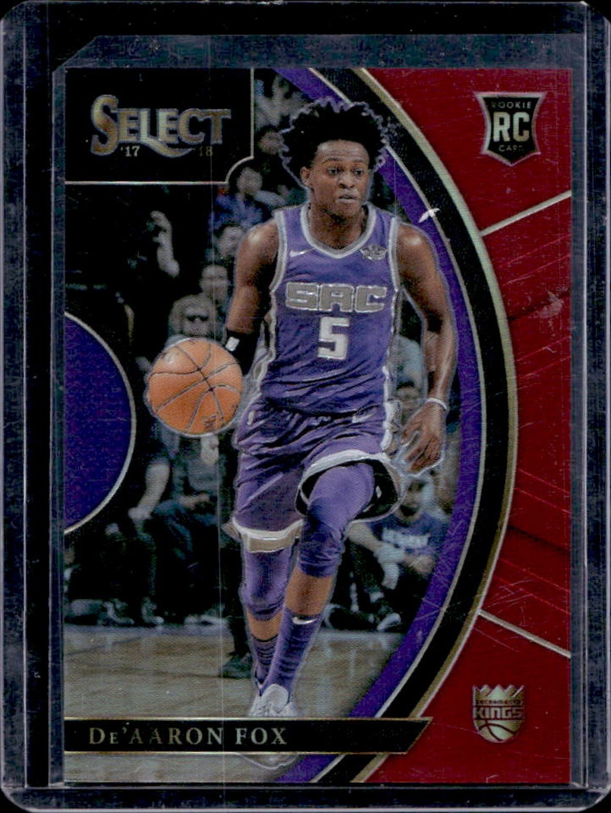 2017-18 Select De Aaron Fox RC Maroon Prizm Concourse #172/199 Kings