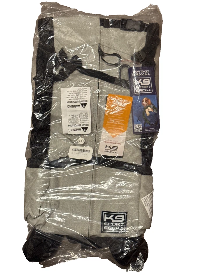 Mochila K9 Sport Sack AIR Dog Carrier cinza preta plus 2 média - Imagem 3 de 3