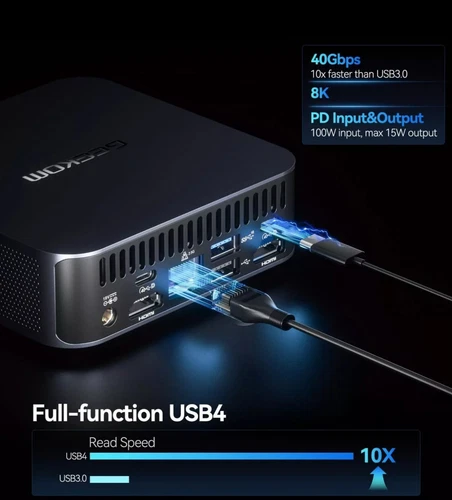 GEEKOM XT 12 PRO Mini Desk Computer PC i7, 32GB RAM,1TB SSD, Windows 11 Pro,WiFi - Picture 5 of 9