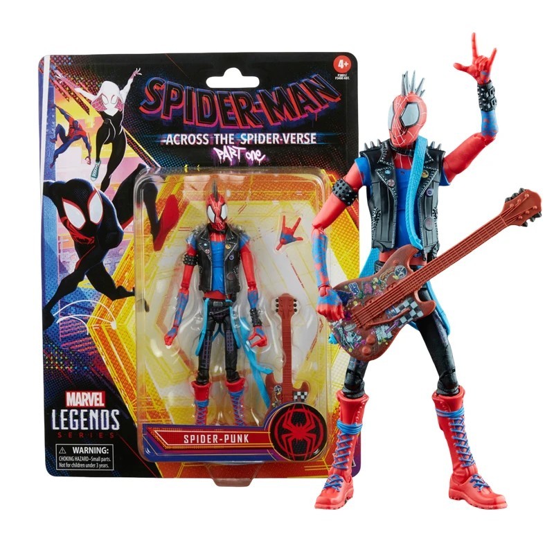 Figura de acción Hasbro Spider Punk Spider Man Across the Spider Verse