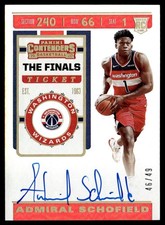 2019-20 Contenders The Finals Ticket Admiral Schofield Rookie Auto 46/49