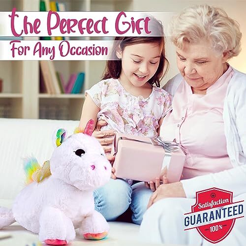 Peluche 5 en 1 Mamá Unicornio con 4 Bebé Unicornios en Vientre - Regalo Niñas 3+ - Imagen 6 de 7