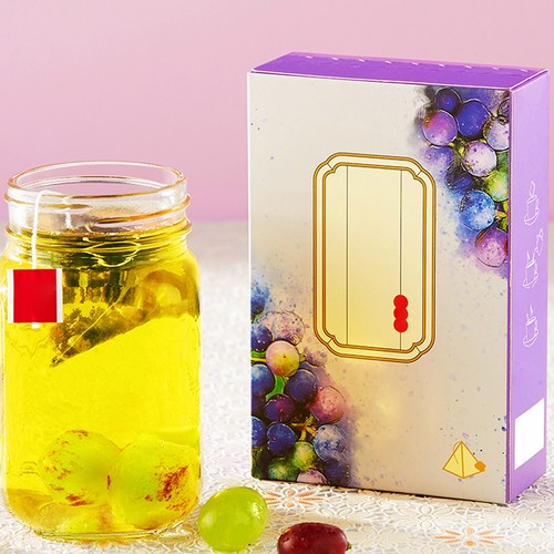 Traube Oolong Tee 24 Stück Cold Brew Früchteteebeutel Freizeit Getränke für den Morgen