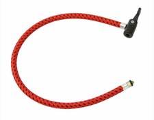NEW ABSOLUTE GENUINE 6MM LONG BICYCLE PUMP HOSE IN RED/BLACK.