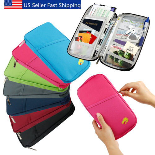 Slim RFID-Blocking Passport Wallet with Card Slots & Travel Organizer  -image