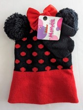 Minnie Mouse Toddler Girls Hat Mitten Set, Disney Junior NWT