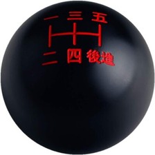 Black/red Inlay Sphere 5 Speed Japanese Manual Shift Knob Weighted M12x1.