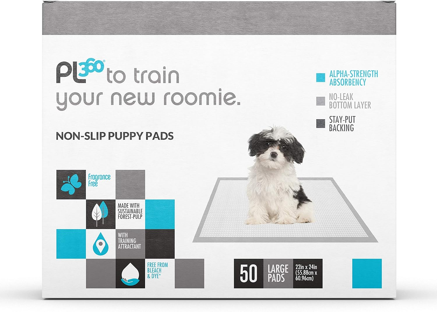 Smart Prints Large Puppy Pads, Pee Pads for Dogs, Dog Training Pads - Leak-Proof