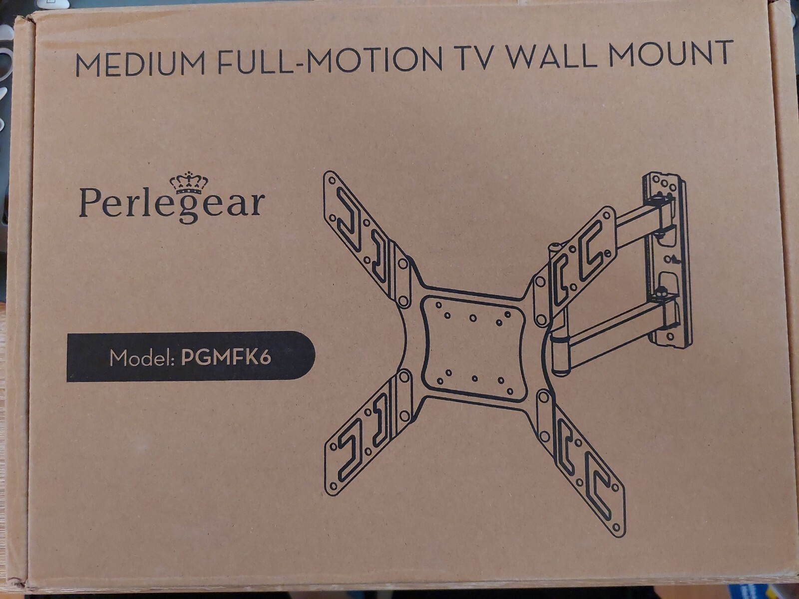 Thumbnail - Perlegear Wandhalterung Für 26-55 Zoll Tv - Schwarz