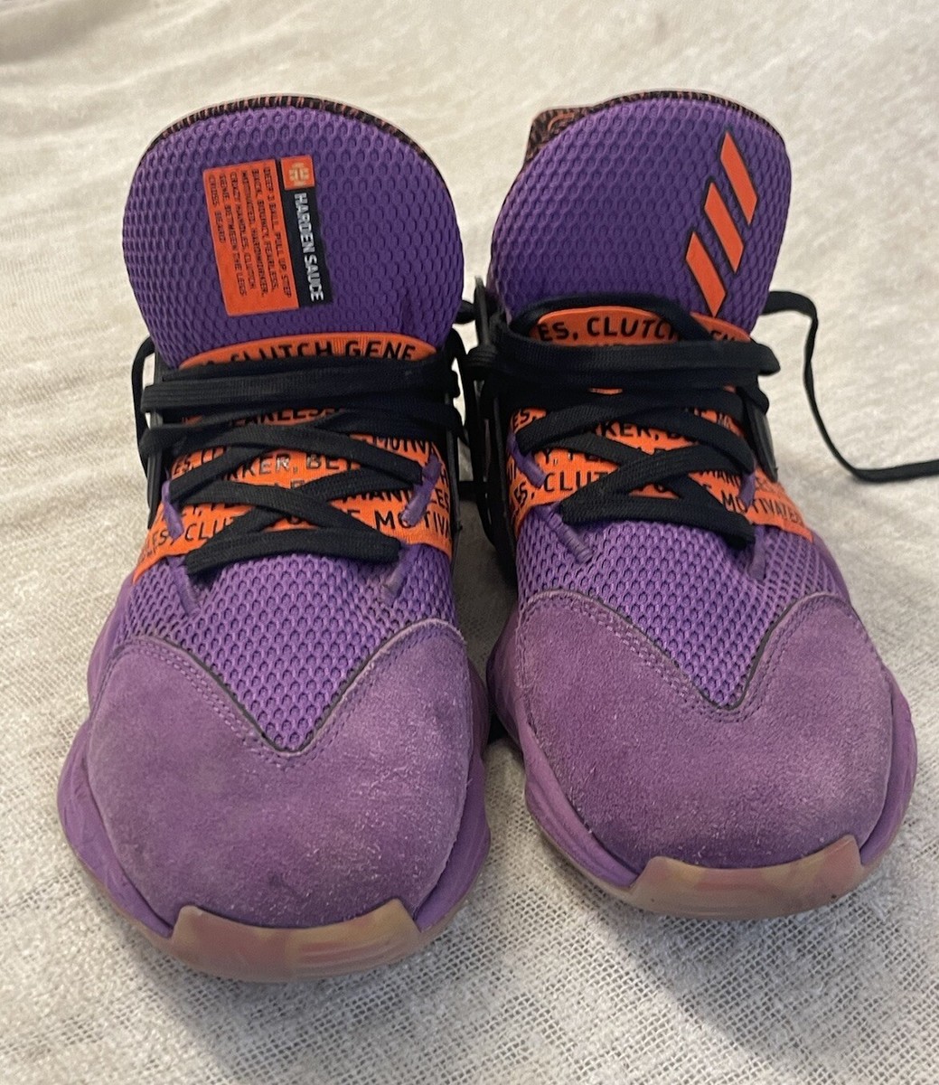 Adidas Harden Vol. 4 McDonalds Purple Orange Sneakers Mens Sz US 9