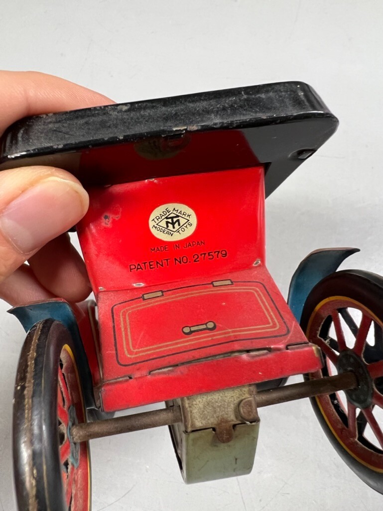 MODERN TOYS Vintage Trade Mark Tin Litho Lever Action Car JAPAN