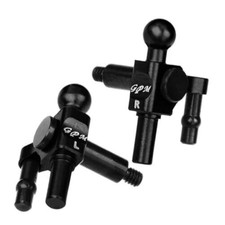 GPM Kyosho RC 1/28 Mini Z PARTS - METAL KNUCKLE ARMS FOR MR-04 MR04021 -BLACK