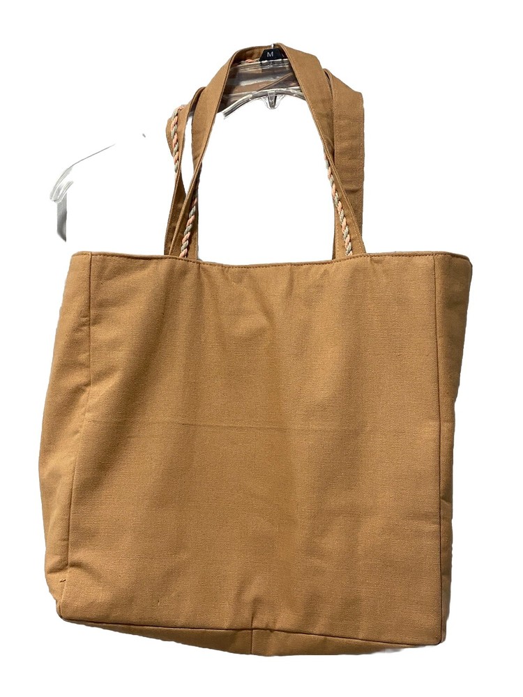 Crosstree Lane Boho embroidered peach patchwork tote with tassels