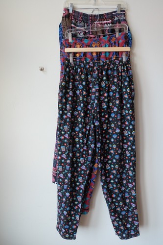 3 PAIRS Vintage Erick Hunter Graphic Print Streetwear Easy Pants USA Made Hammer