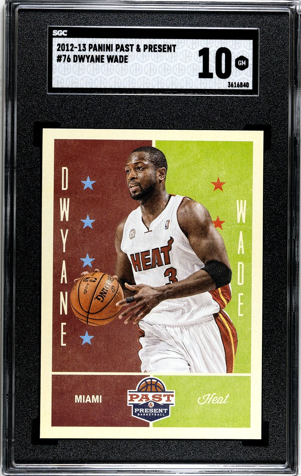 2012-13 Panini Past Present #76 Dwyane Wade SGC 10 GEM MINT