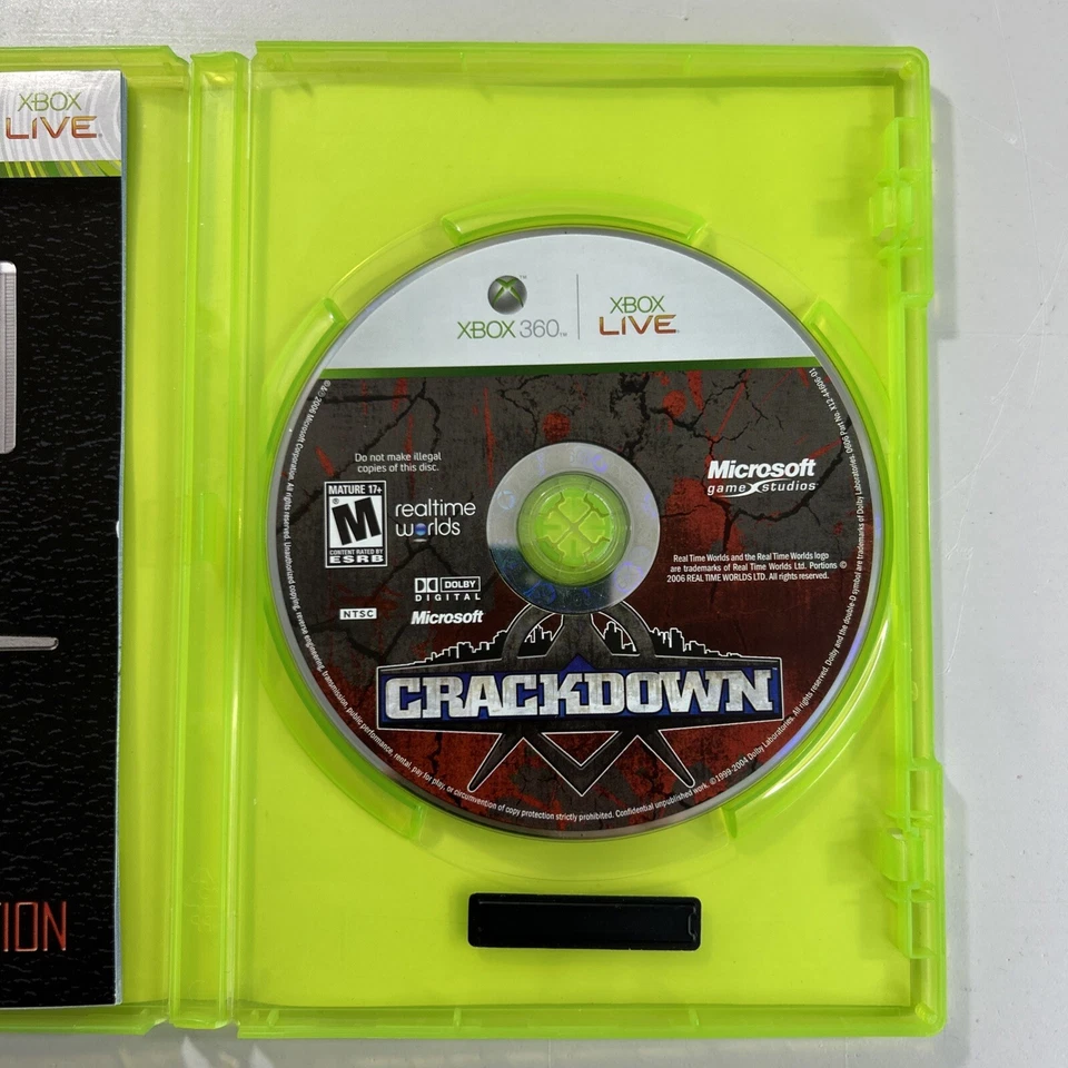 Crackdown Microsoft Xbox 360 Complete CIB Very Good Condition Tested - Image 4 of 4