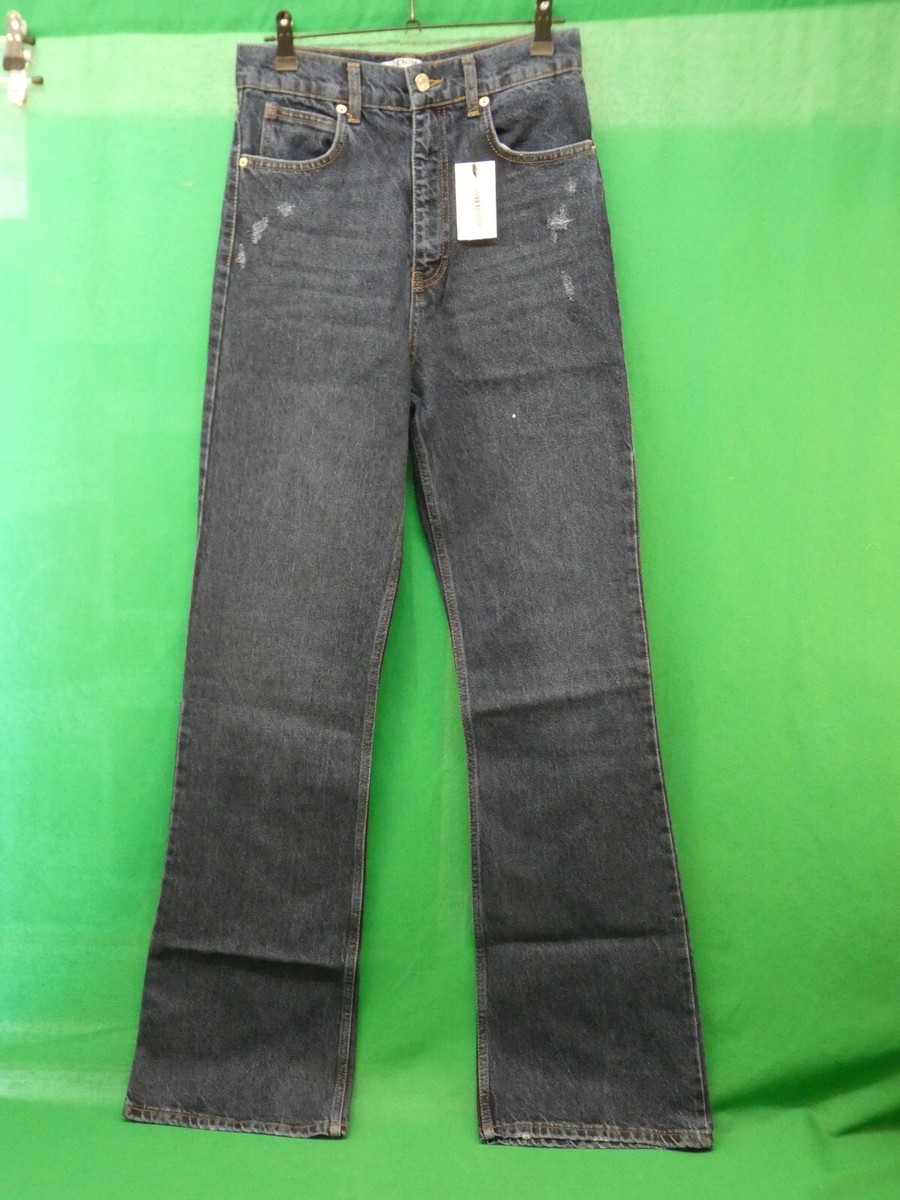 DOROTHY PERKINS High Waist Flare Jeans in Indigo Size 10 NEW BNWT