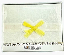 Simplicity Pattern  Guest Book Handmade Paper Heart Ribbon 60 Pages Unlined