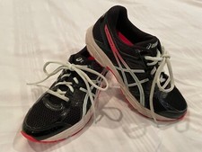 ASICS Gel-Contend 4 Running Shoe - Black/Soothing Sea - Girls Size 5