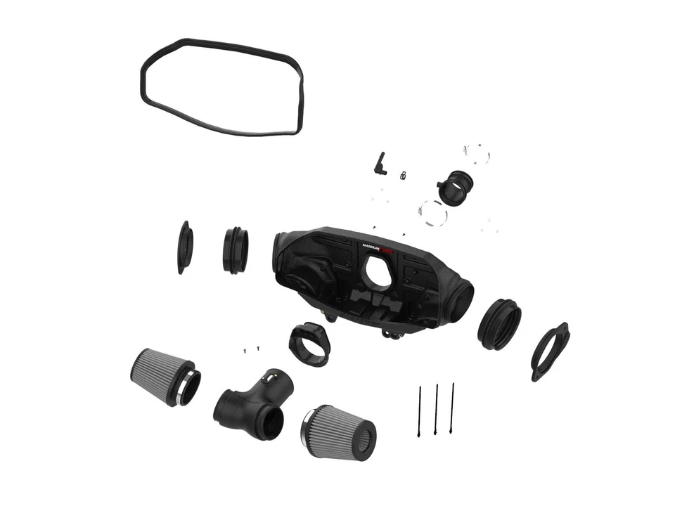 aFe Magnum FORCE Stage-2 Cold Air Intake w/ Pro DRY for 20-23 Chevy Corvette C8 - Image 2 of 3