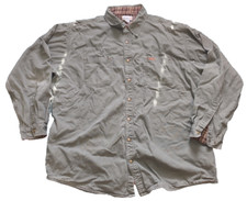 Carhartt S296MOS Snap Up Shirt Green Plaid Flannel Lined Size 3XL Tall Shirt