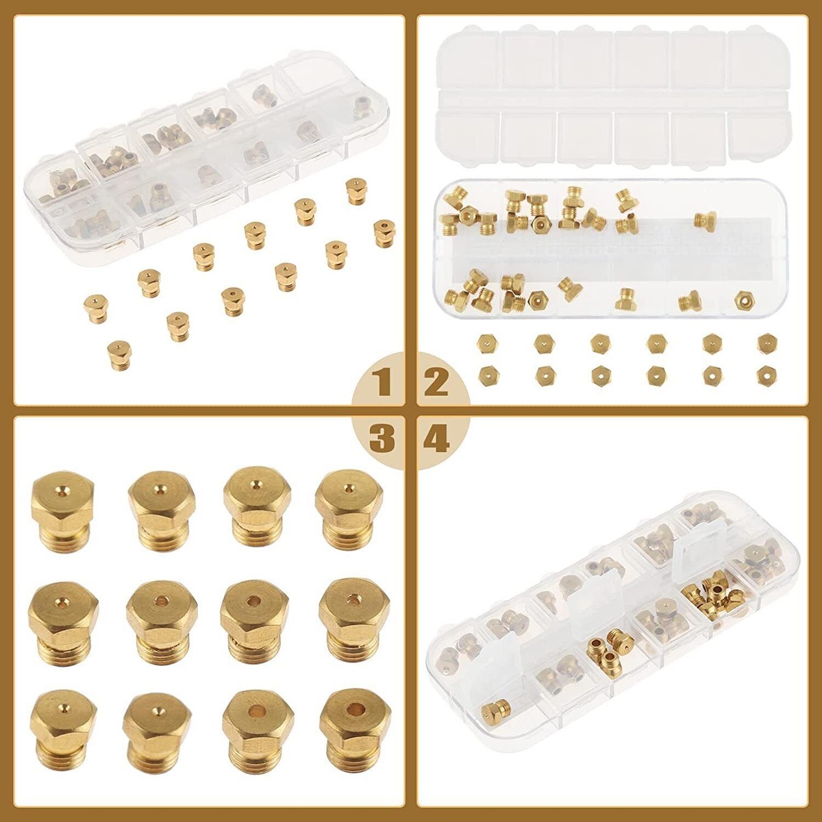 36PCS Propane LPG Gas Range Conversion Kit - M6x0.75 Orifice Nozzle Jets For Frigidaire, Whirlpool, Bosch, Samsung, More 3 thumbnail image