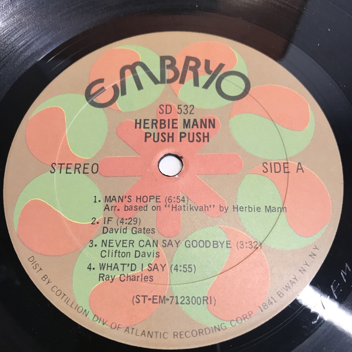 Herbie Mann - Push Push - Embryo Records - SD 532 - LP, Album, NM