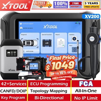 2025 XTOOL D9S PRO Car Diagnostic Scanner E.CU Programming Tool Topology Mapping