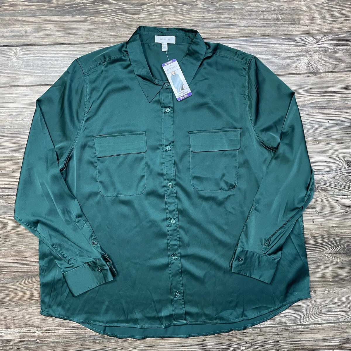 slim fit dress slacks Emerald Green Satin Shirt  DALMIRAH