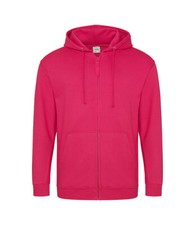 AWDis Men's Full Zip Hoodie Cotton Blend Casual Pullover Sweatshirt Jacket S-5XL