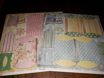 Daisy D's Lullaby 2x Pillow Boxes Baby Kissen Schachtel Geschenkbox 9x10x3 cm
