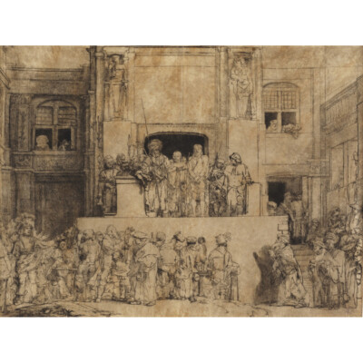 Rembrandt Christus präsentiert den Menschen Leinwand Kunstdruck Poster