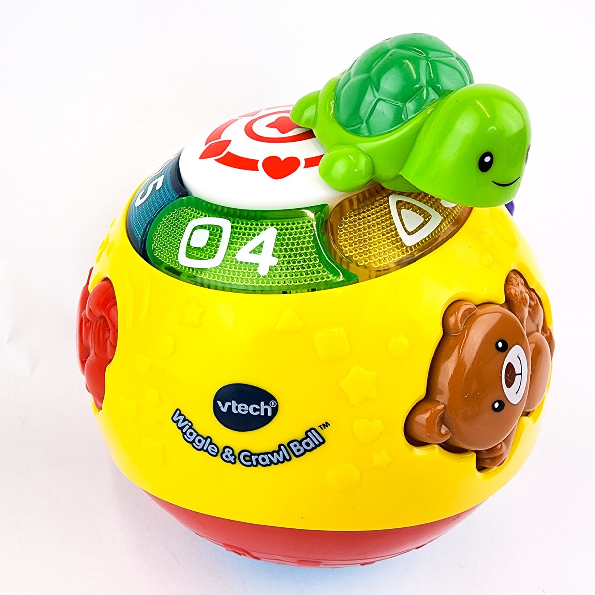 VTech Ball Move Crawl Around Ball Baby Toy Lights Sound Learning Animals