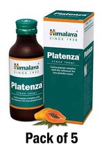 Himalaya Platenza Syrup 100ml x 5  Herbal Platelet Support Syrup  Free Ship