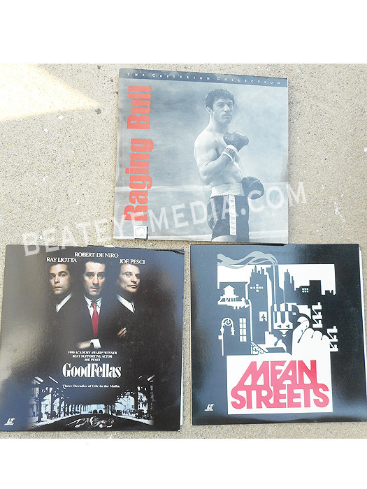 RAGING BULL-GOODFELLAS-MEAN STREETS-CRITERION-LASERDISC-MOVIES-FILM-SCORSESE