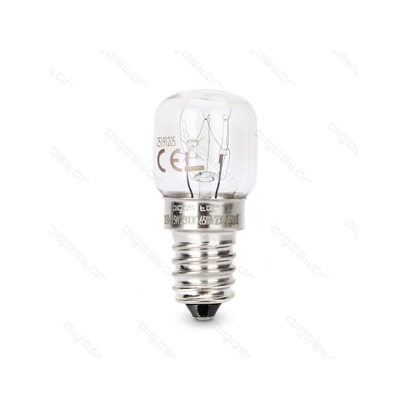 LAMPADINA PER FORNO T22 15W E14 90 LUMEN 2300K LUCE CALDA W22H49mm A INCADESCENZ