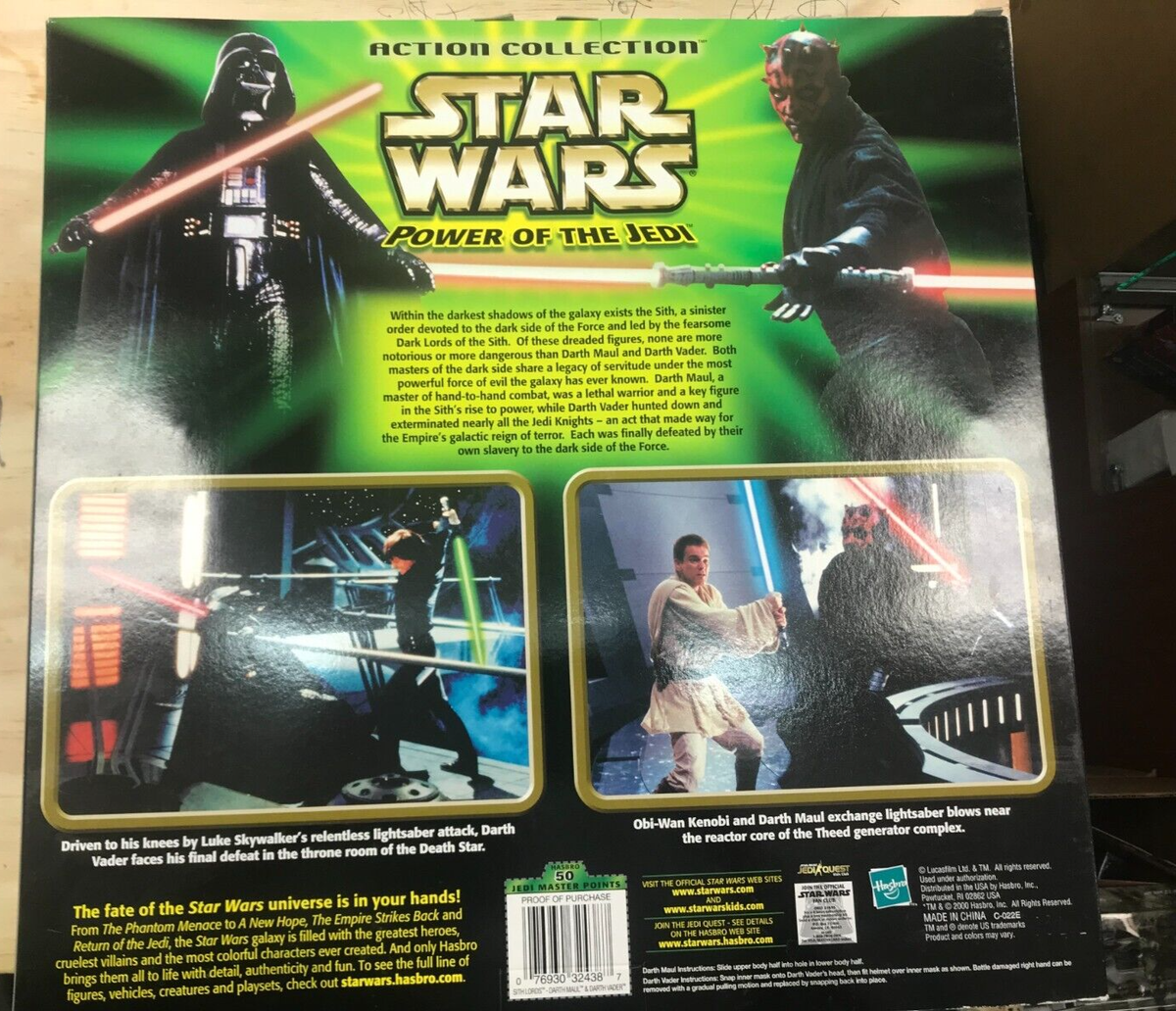 Star wars power of the Jedi Sith lords 2 pack Darth Vader and
