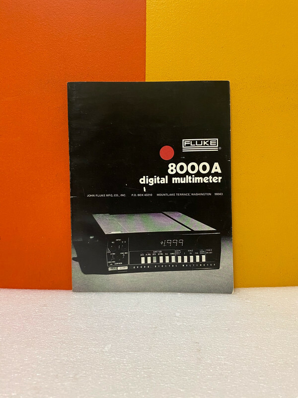 Fluke 347906 8000A Digital Multimeter User Guide: Setup, Operation & Maintenance Instructions