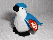 TY Teenie Beanie Baby Rocket the Blue Jay Bird Original McDONALDS 1993 Plush
